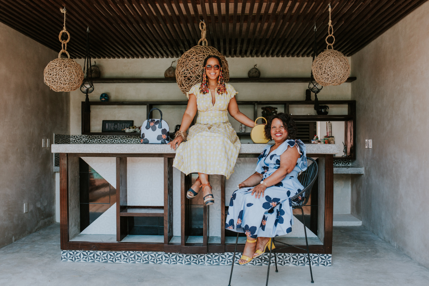 Mother Daughter in Kate Spade Dresses
